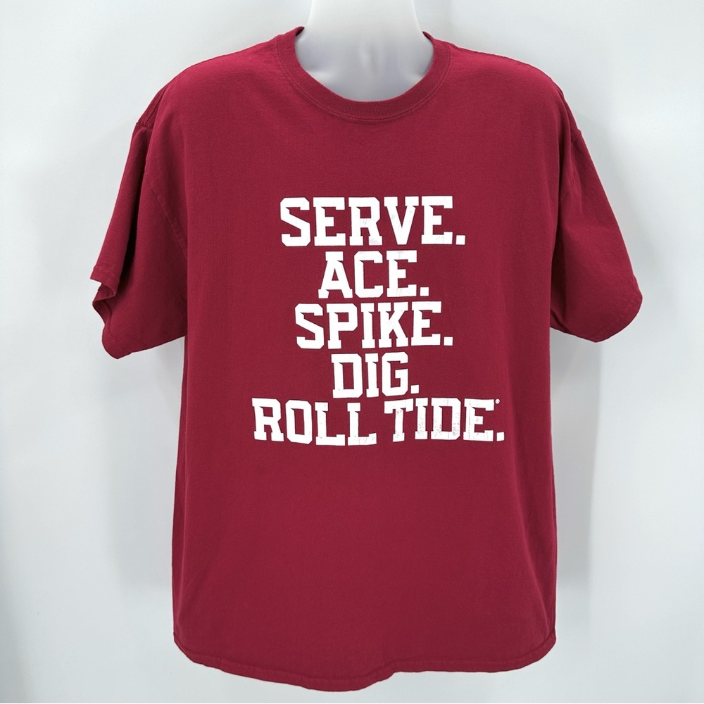 Alabama Crimson Tide Tshirt Adult XL Gildan Short Sleeve Volleyball Roll Tide